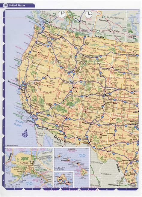 US Road Map, Road Map of USA .